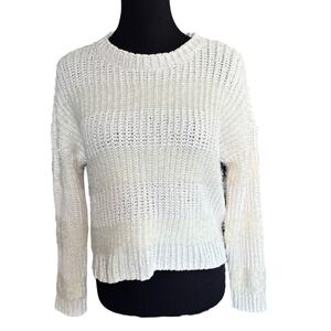 NWT Takara Ivory Chunky Knit Eyelash Knit Sweater, Women's Size Small, Holidays